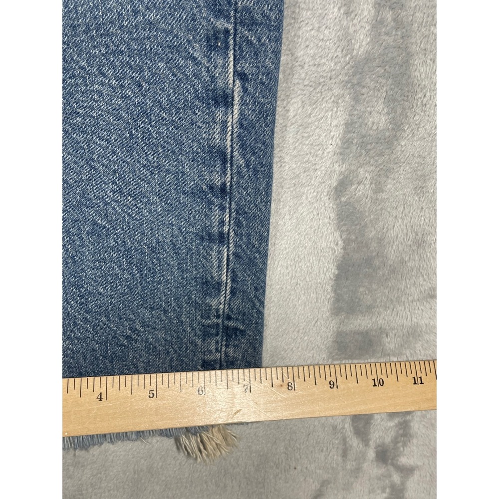 Polo Ralph Lauren Slim Boyfriend Patchwork Jeans Blue Distressed Sashiko 29 NEW - Picture 10 of 11